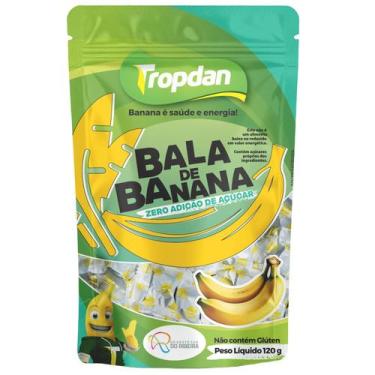 Imagem de Bala de Banana Zero Ad. Açúcar TROPDAN 120g