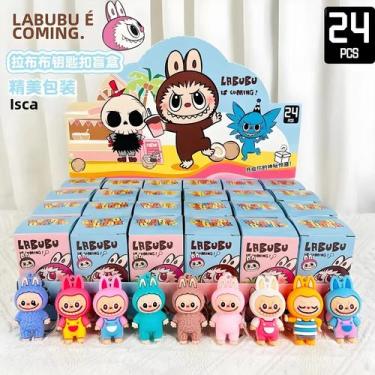 Imagem de Chaveiro De PVC Com Figura Surpresa Labubu Kawaii Fofo E Moderno, Deco