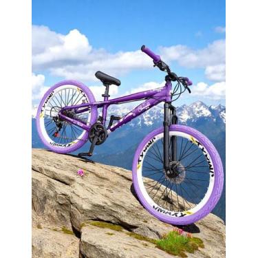 Imagem de Bicicleta 26 Gta Rebel Freeride Cor Roxo 21v Freio a Disco Rodas Vmaxx