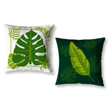 Imagem de Kit 2 Almofadas Cheias Sofá Sala 40cm x 40cm Digital Decoração Colorid