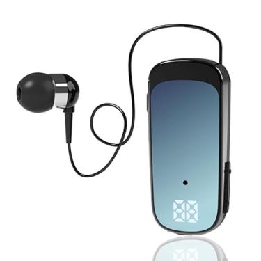 Imagem de Fone de ouvido sem fio retrátil, fone de ouvido estéreo V5.2, fones de ouvido executivos, clipe para fones de ouvido compatíveis com smartphones, tablet, tablet, PC, laptop (azul gradiente)