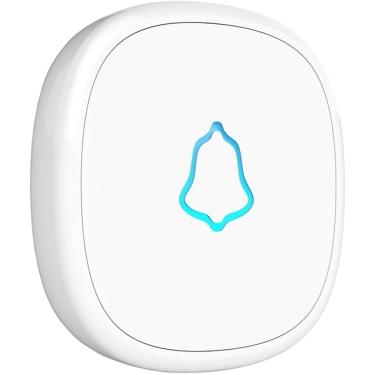 Imagem de Botão de toque à prova d'água campainha sem fio botão de emergência sos 433mhz acessórios de alarme para sistema de alarme de campainha kerui, f52 branco