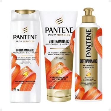 Imagem de Kit Pantene Biotinamina B3 Antiqueda e Nutrição: Shampoo 175ml e Condi