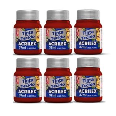 Imagem de Tinta Para Tecido Fosca Acrilex 37ml Várias Cores 6 Unidade Artesanato Fixação Frio Alta Cobertura – Fixação a Frio e Alta Cobertura Com Acabamento Fosco, Este Kit É A Escolha Perfeita Para Quem Busca Qualidade (Purpura 550)