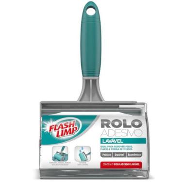 Imagem de Tira Pelo De Roupas Rolo Adesivo Lavável Flash Limp