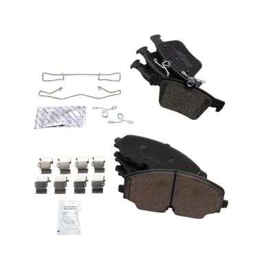 Imagem de TRQ Pastilhas de freio de cerâmica compatíveis com Volkswagen Atlas Cross Sport 2018-2021 2020