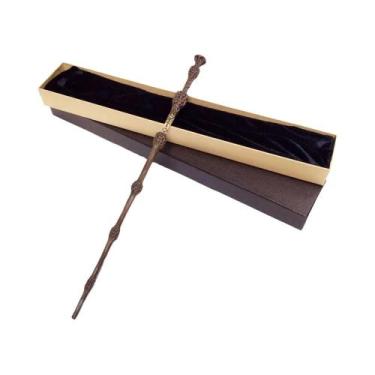 Imagem de varinha mágica com núcleo de metal cosplay para crianças com caixa - o