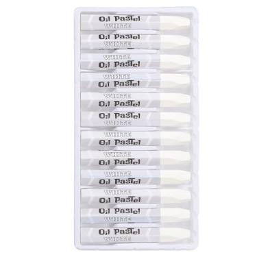 Imagem de PATIKIL Pastéis de óleo branco, 48 peças de giz de cera de óleo macio, pastéis vibrantes e cremosos, materiais de arte em bastão para pintura de arte, desenho, mistura de graffiti para artistas