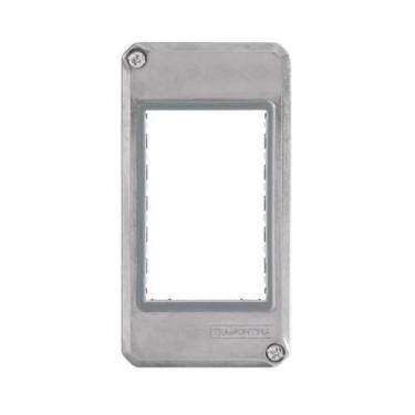 Imagem de Tampa Alumínio 1'' para 3 Postos Juntos - Linha Condulete Tramontina