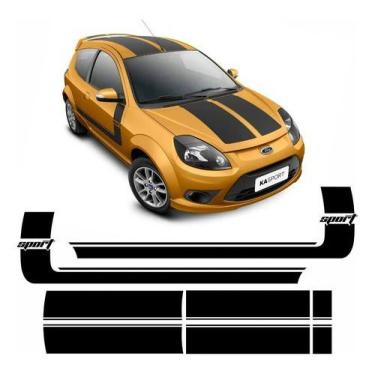 Imagem de Adesivo Faixa Ford Ka Sport Lateral Capo Teto Mala Kasprt - SPTS