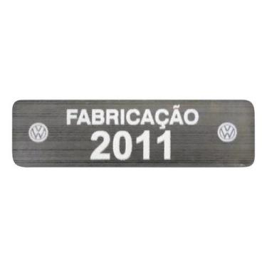 Imagem de Adesivo Etiqueta Ano Fabricação Compatível Volkswagen 2011 - SPTS