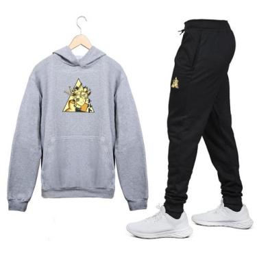 Imagem de Conjunto Moletom Naruto Shippuden Anime Mangá Top - Moletons, Cinza, N