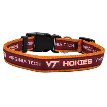 Imagem de Coleira para cachorro Virginia TECH Hokies nova e melhorada da NCAA, tamanho grande, coleira de time universitário para cães e gatos. Uma coleira brilhante e colorida para cães e gatos licenciada pela