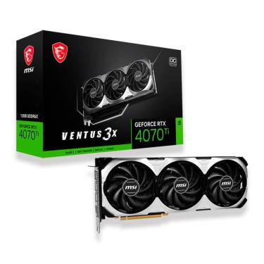 Imagem de Placa Vídeo MSI Ventus 3X OC GeForce RTX 4070Ti 12GB GDDR6X