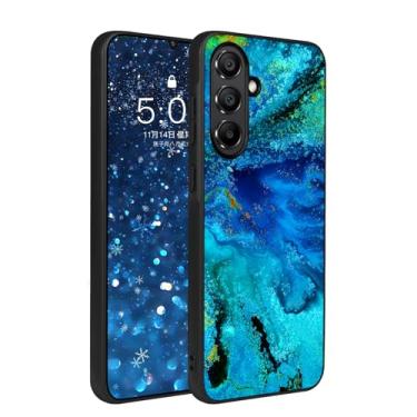 Imagem de YOVIAKK Capa para Samsung Galaxy A56 5G, [Brilha no Escuro] Linda Flor Slim Fit Hybrid Hard PC Macio TPU Macio À Prova de Choque Proteção contra Quedas, Capa Estética para Samsung Galaxy A56 2025