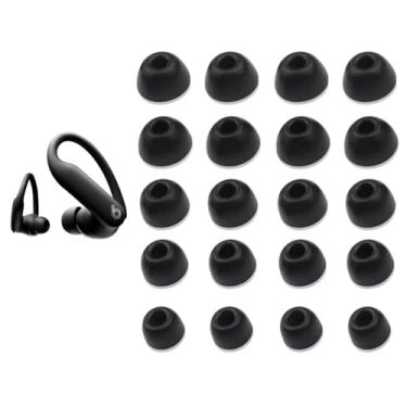 Imagem de Pontas auriculares de substituição compatíveis com Powerbeats Pro 2 / BeatsSoloBuds, fones de ouvido de silicone, tampões de ouvido, pontas, 5 tamanhos, 10 pares, preto 10p923