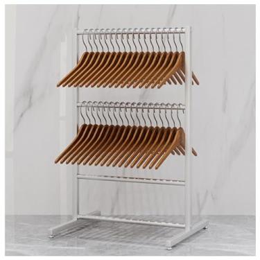 Imagem de Cabide De Roupas, Rack De Armazenamento, Cabide De Empilhador, Organizador, Suporte, Suporte De Cabide De Metal, Armário, Lavanderia, Organização, Prateleiras De Shop, Silvery, 50CM×40CM×80CM