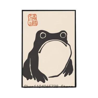 Imagem de Antigo Vintage Sapo Cartaz Impressão De Papel Para Casa Sala De Estar 