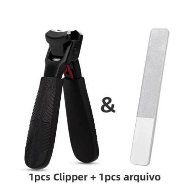 Imagem de Cortador De Unhas De Aço Inoxidável Com Borda Afiada Para Manicure E P