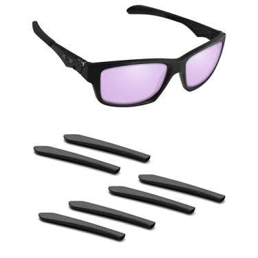 Imagem de Handwith 3 pares de meias de silicone macio para óculos de sol Oakley Jupiter Squared OO9135, antiderrapante, ajuste confortável, peças sobressalentes, kit de substituição preto