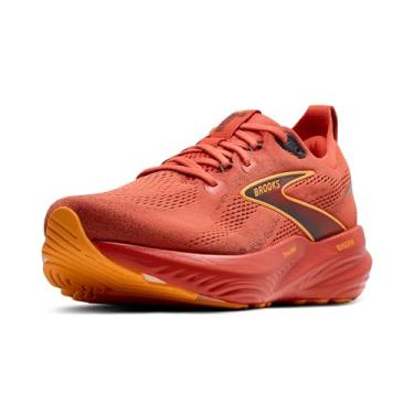 Imagem de Brooks Tênis de corrida masculino Glycerin 22 Neutral, Siena queimada/ébano/laranja, 42
