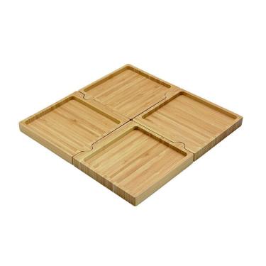 Imagem de Petisqueira De Bambu Quadrado Desmontável Oikos