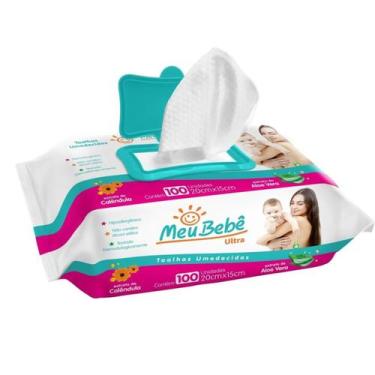 Imagem de Lenço Umedecido Meu Bebe Ultra com 100 Unidades - HYGIELINE