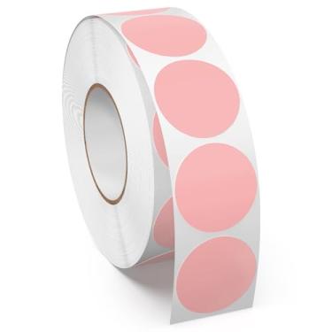 Imagem de Rolo de adesivos redondos de 2,5 cm de vinil autoadesivo, 1000 peças, à prova d'água, para jarra, garagem, venda, negócios, sala de aula, escritório, casa