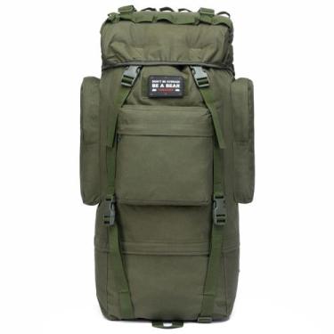 Imagem de Mochila Bolsa Camping Militar Impermeável Resistente Trilha Verde - Tr