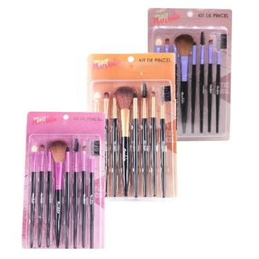 Imagem de Kit 8 Pincéis Mandala Para Maquiagem Profissional (Dourado)