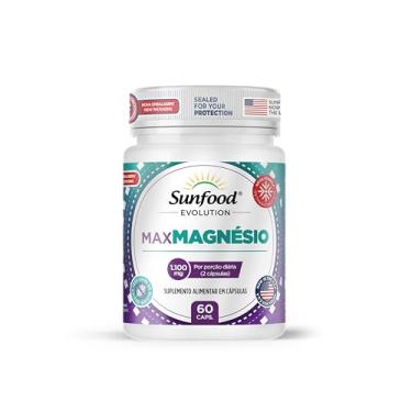 Imagem de MAX MAGNÉSIO 1.100MG 60 CAPSULAS SUNFOOD EVOLUTION