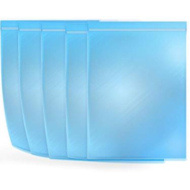 Imagem de Midanggu Vci - Saco De Embalagem Com Fecho Zip Lock Antiferrugem E Antimanchas Para Armas Joias, Proteção Metal, Sacos Ziplock Peças, Corrosão Umidade (Médio 9,4" X 13,3" 4 Mil, 5 Peças)