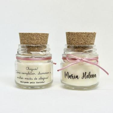 Imagem de Kit 100 Mini Velas Aromáticas Perfumadas Lembrancinha Personalizada Di