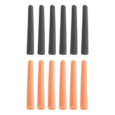 Imagem de Generic 12x Mangas de espuma para trampolim, acessórios de reposição para trampolim infantil, mangas protetoras para ambientes internos e externos, Laranja Preto