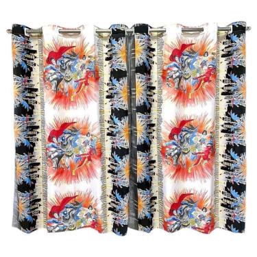 Imagem de Cortina Infantil 2,00 X 1,60 Quarto Brinquedoteca Menino