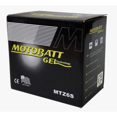Imagem de Bateria Motobatt Gel Mtz6s 6ah Honda Cg Nxr Bros 150 160 Pcx