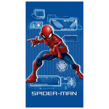 Imagem de Toalha de Banho Aveludada Infantil Döhler Spiderman Azul 07, Azul