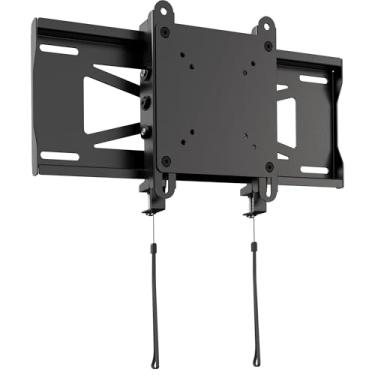 Imagem de VIVO Suporte de parede para monitor ultra amplo de perfil baixo para telas de até 49 polegadas e TVs de até 81.3 cm, comporta 20 kg, ajuste de inclinação e deslizamento, VESA máximo 200 x 400, preto