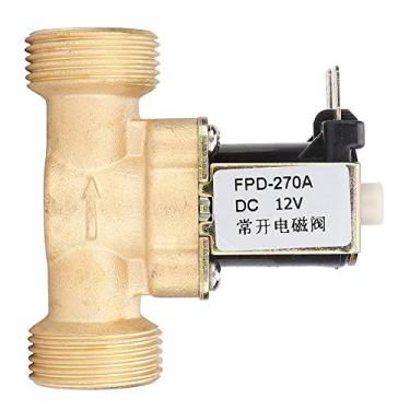 Imagem de Dioche Normalmente Aberta a Válvula Solenóide de Latão DC12V Chave de Entrada Eletromagnética, Tamanho Compacto G3/4 ", Compatível Com água Com Alta Resistência à Corrosão (DC12V)