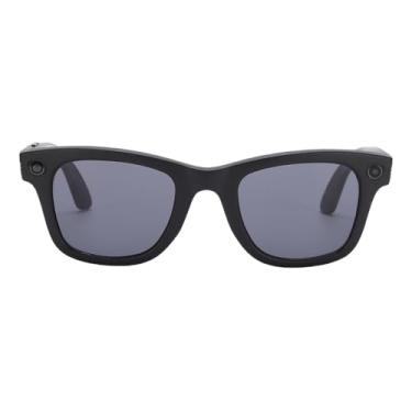 Imagem de Fockety Óculos Inteligentes, Câmera 1080p BT 5.4 AI Controle de Voz Tradução Em Tempo Real, Com App for Lensmoo AI Reconhecimento de Fotos Open Ear Audio, para Homens (Óculos de sol)