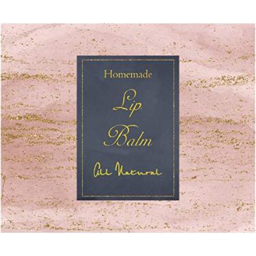 Imagem de ZZYBIA Homemade Skincare Products Adhesive Labels Stickers for Lip Balm Container Tubes 20pcs (Quartz Pink)