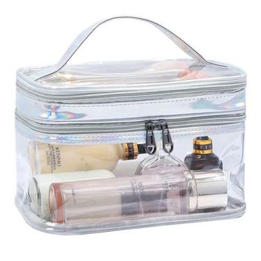 Imagem de Bolsa de cosméticos ANEMEL Clear Dual Layer Waterproof Travel