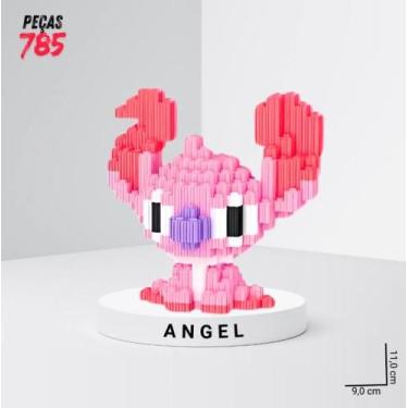 Imagem de Bloco de Montar Angel Stitch BrickHeadz didatico com 677 peças 9x9x9Cm