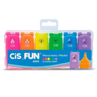 Imagem de Marca Texto Mini Cis Fun Neon Com 6unid