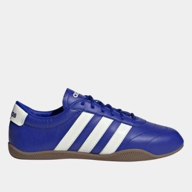 Imagem de Tênis Adidas Grand Court LO Feminino, Azul, Branco, 36