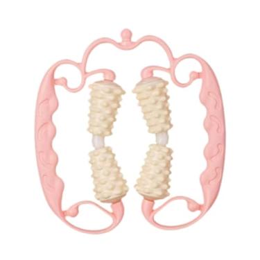 Imagem de Kokiya Rolo de massagem muscular portátil para celulite, rolo de tecido profundo, ferramenta manual de massagem fáscia para treino de academia, corredores, Rosa