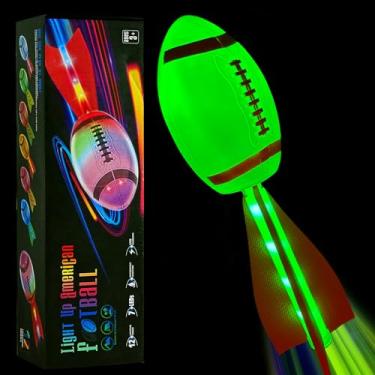 Imagem de Bola de futebol de espuma que brilha no escuro, luz de LED para crianças e adultos, 8 a 12 anos, ambientes internos e externos, 7 cores claras, 12 modelos, recarregáveis, brinquedo esportivo de