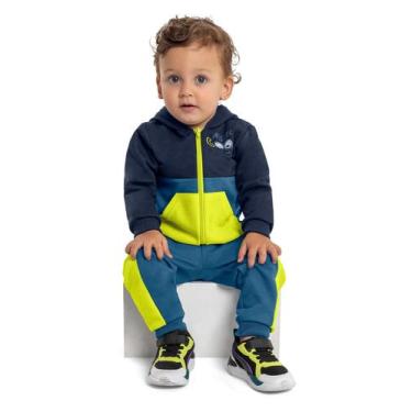 Imagem de Conjunto Jaqueta e Calça Menino Quimby, Azul, M