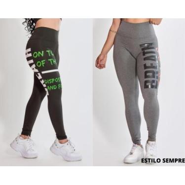 Imagem de Kit 2 Calças Legging Leg Fitness Moda Academia Suplex Ginástica Breath