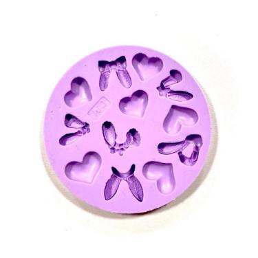 Imagem de F1364 molde de silicone páscoa confeitaria biscuit - confeitaria dos m